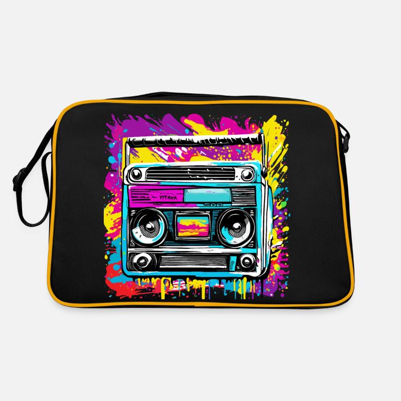 Radio / Analog / Music / Frequency / Speakers Retro Bag