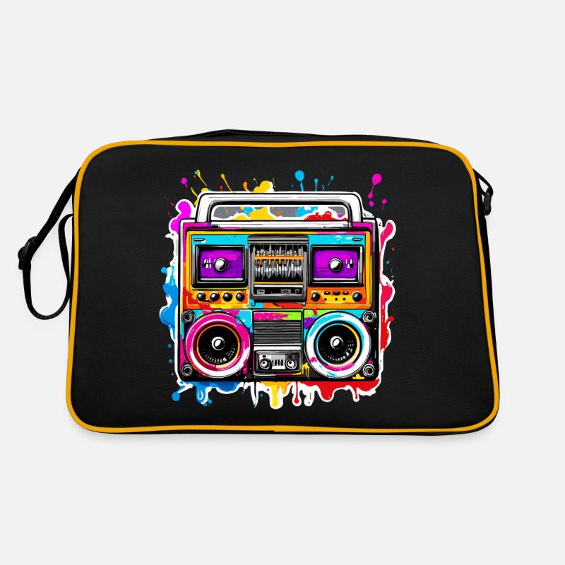 Radio / Analog / Music / Frequency / Speakers Retro Bag