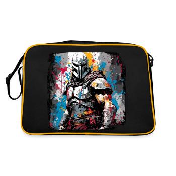 Spartan / Warrior / Fighter / Ancient / Sparta - Retro Bag - black/gold - Back
