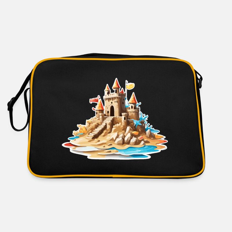 Sandcastle / Building / Playing / Castle / Holiday Retro Bag
