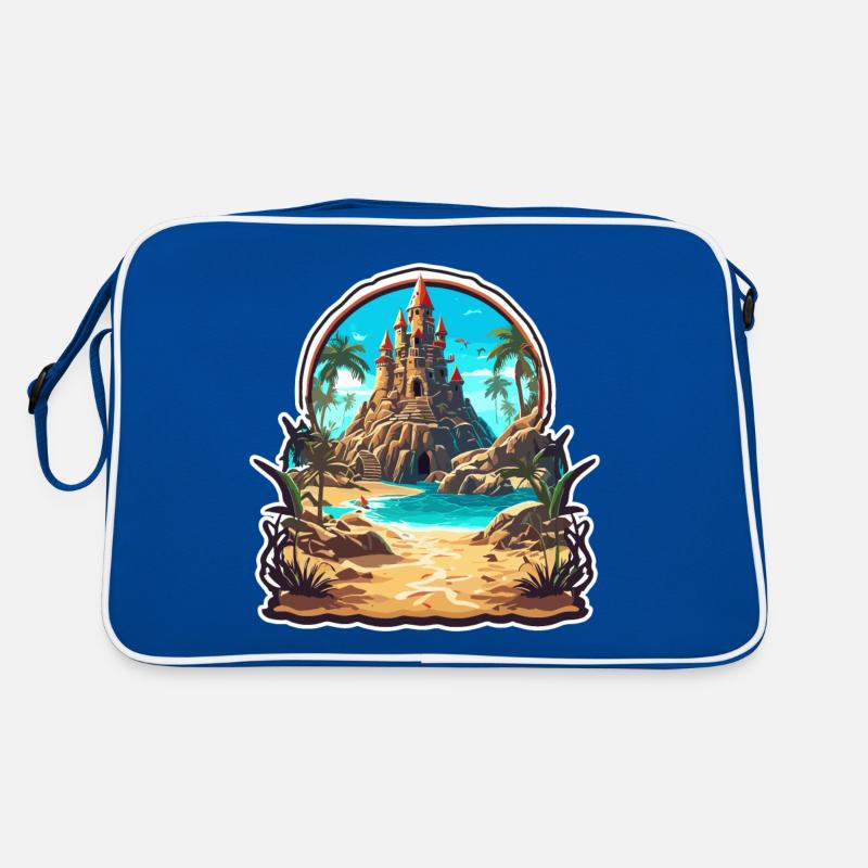 Château de sable / Construction / Jouer / Château / Vacances Sac Retro
