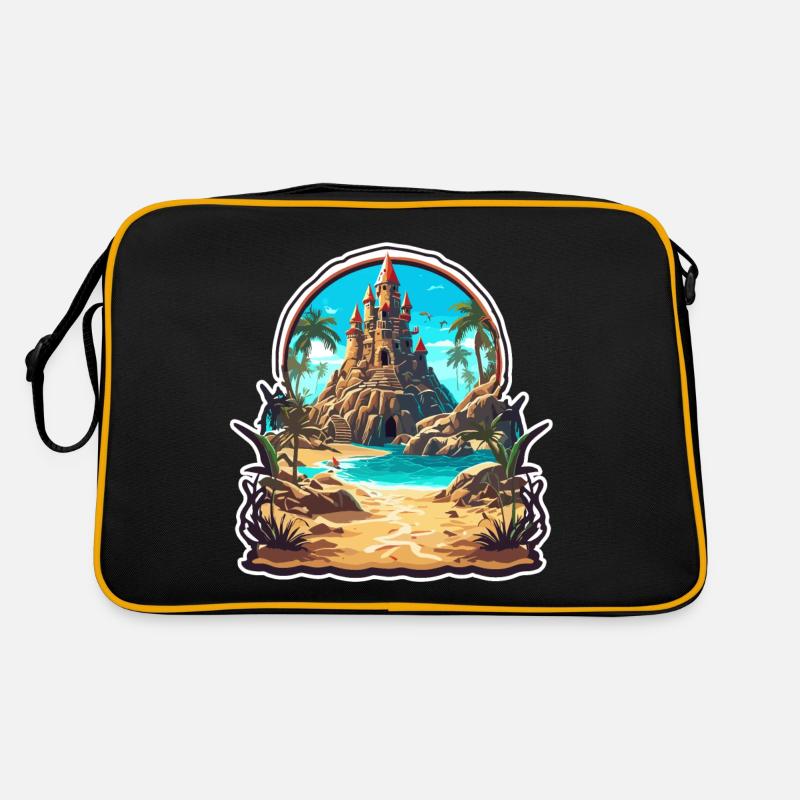 Sandcastle / Building / Playing / Castle / Holiday Retro Bag
