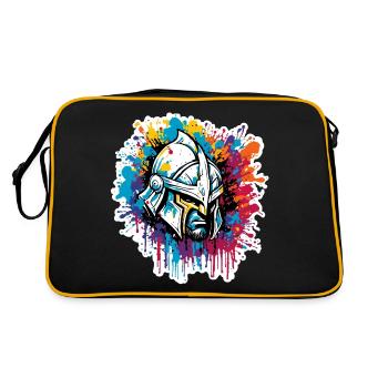 Spartan / Warrior / Fighter / Ancient / Sparta - Retro Bag - black/gold - Back
