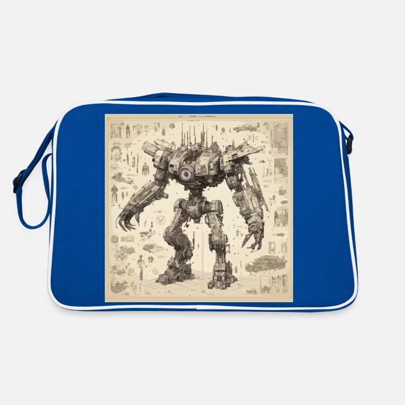 Plan / Sépia / Vintage / Rétro / Robot Sac Retro