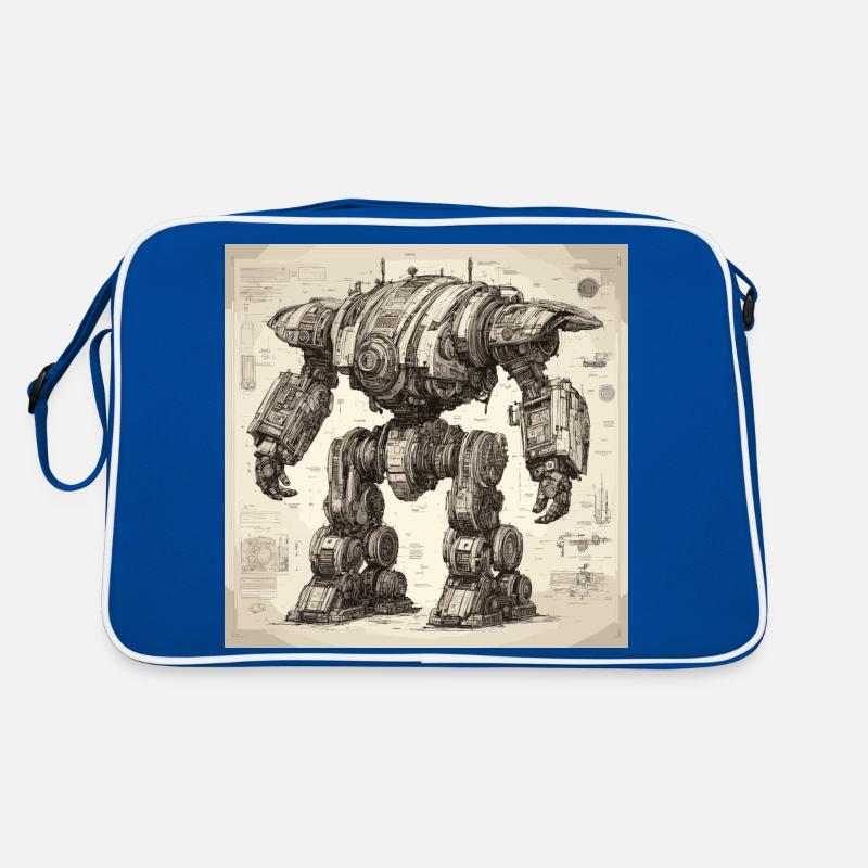 Plan / Sépia / Vintage / Rétro / Robot Sac Retro