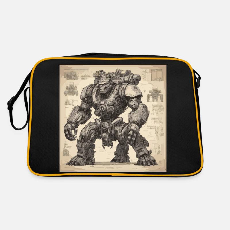 Plan / Sépia / Vintage / Rétro / Robot Sac Retro