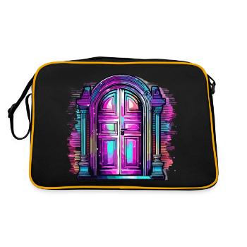 Door / Entrance / Lock / Gate / Front Door / Design - Retro Bag - black/gold - Back