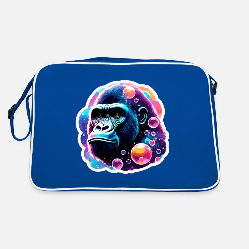 Animal in soap bubble / childlike / cute / gorilla Retro Bag