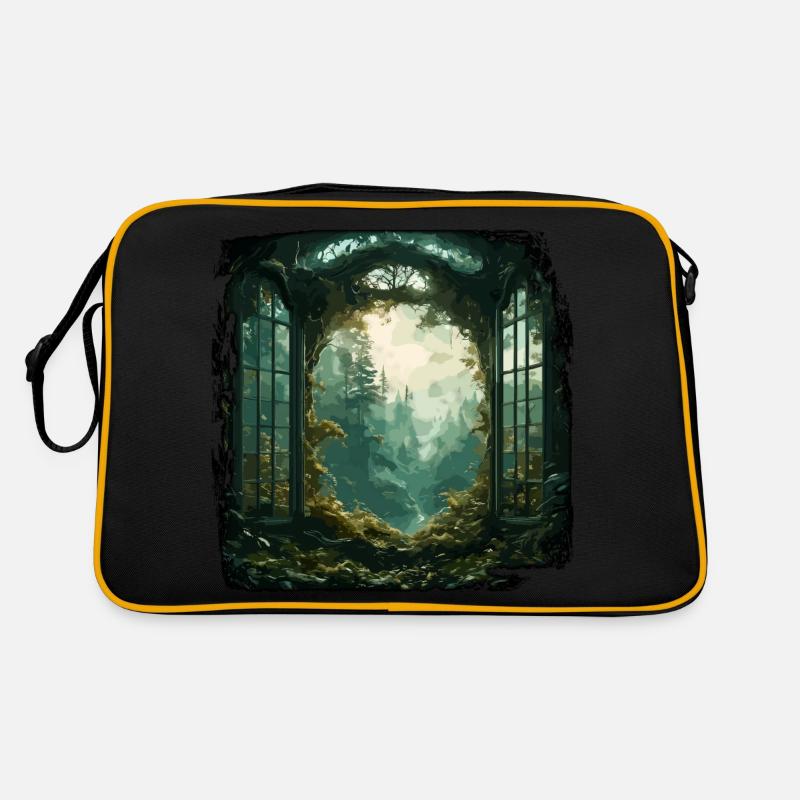 Window in the Forest / Trees / View / Wilderness Retro Bag