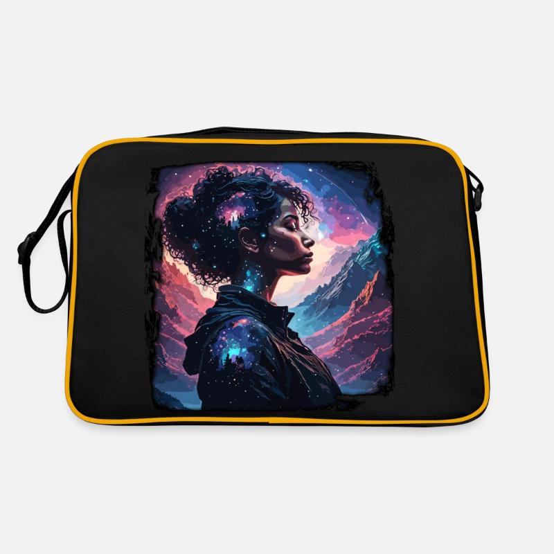 Silhouette / Forest / Portrait / Trees / Person Retro Bag