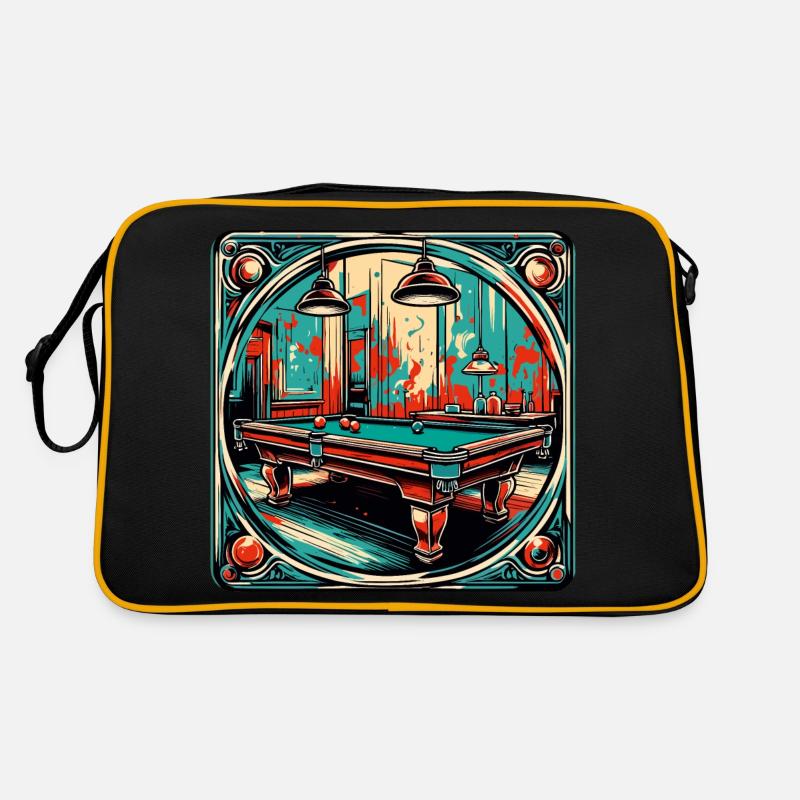 Billard / Boule de billard / 8 boules / billard / Kö Sac Retro