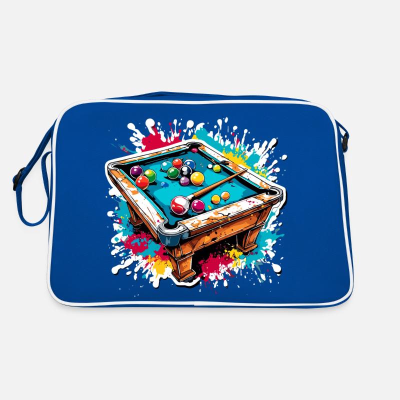 Billard / Boule de billard / 8 boules / billard / Kö Sac Retro