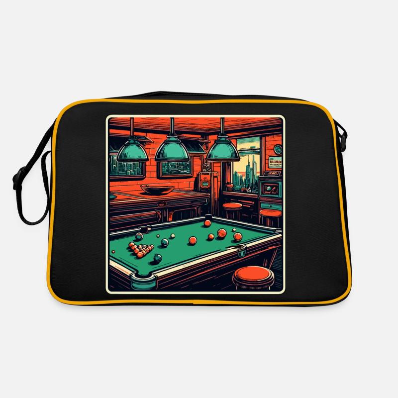 Billard / Boule de billard / 8 boules / billard / Kö Sac Retro
