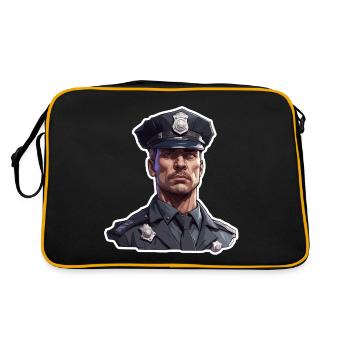 Police / Operations / Profession / Job / Emergency Forces - Retro Bag - black/gold - Back