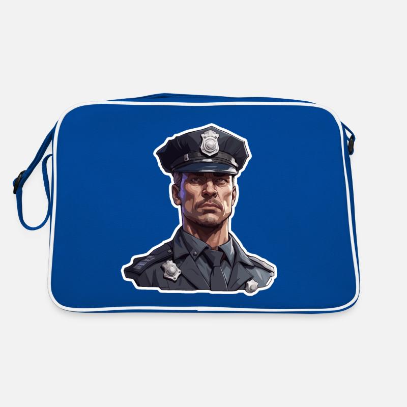 Polizei / Einsatz / Beruf / Job / Einsatzkräfte Retro Tasche