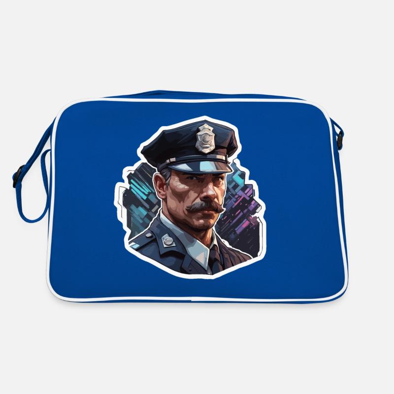 Polizei / Einsatz / Beruf / Job / Einsatzkräfte Retro Tasche