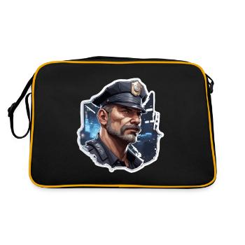Police / Operations / Profession / Job / Emergency Forces - Retro Bag - black/gold - Back