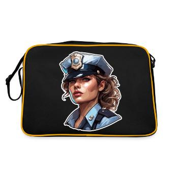 Police / Operations / Profession / Job / Emergency Forces - Retro Bag - black/gold - Back