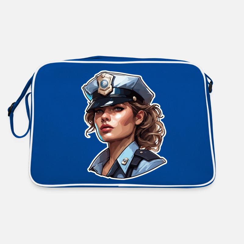 Polizei / Einsatz / Beruf / Job / Einsatzkräfte Retro Tasche