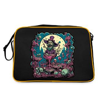 Psychédélique / Hallucination / Magie / Magicien - Sac Retro - noir/or - Dos