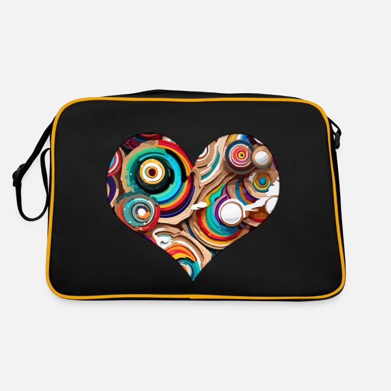 Psychedelic / Herz / Psychobilly / Goa / Form Retro Tasche