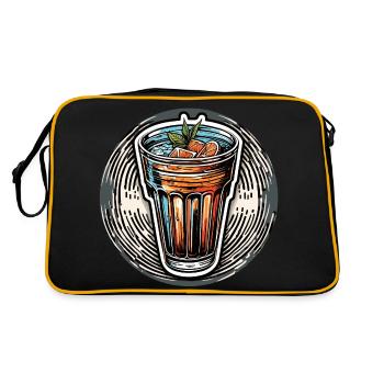 Cocktail / Bar / Mixing / Drink / Exotic / Club - Retro Bag - black/gold - Back
