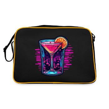 Cocktail / Bar / Mixing / Drink / Exotic / Club - Retro Bag - black/gold - Back