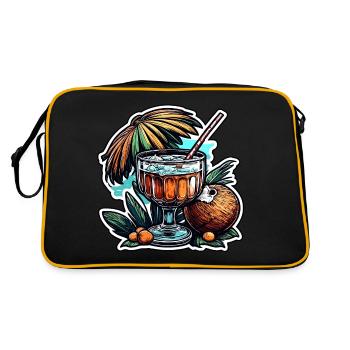Cocktail / Bar / Mixing / Drink / Exotic / Club - Retro Bag - black/gold - Back