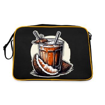 Cocktail / Bar / Mixing / Drink / Exotic / Club - Retro Bag - black/gold - Back