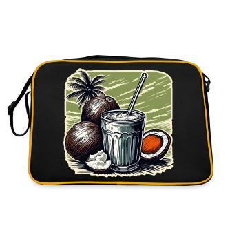 Cocktail / Bar / Mixing / Drink / Exotic / Club - Retro Bag - black/gold - Back