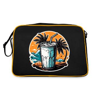 Cocktail / Bar / Mixing / Drink / Exotic / Club - Retro Bag - black/gold - Back