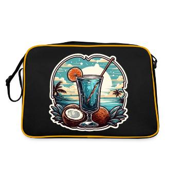 Cocktail / Bar / Mixing / Drink / Exotic / Club - Retro Bag - black/gold - Back