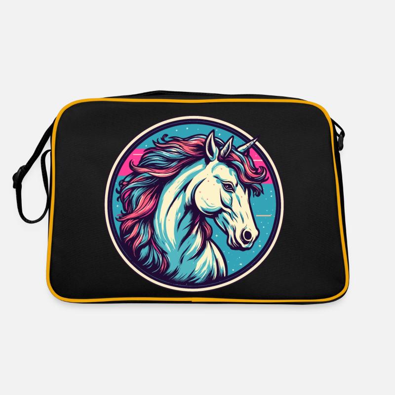 Unicorn / Mythical Creatures / Fairy Tale / Magic / Glitter Retro Bag