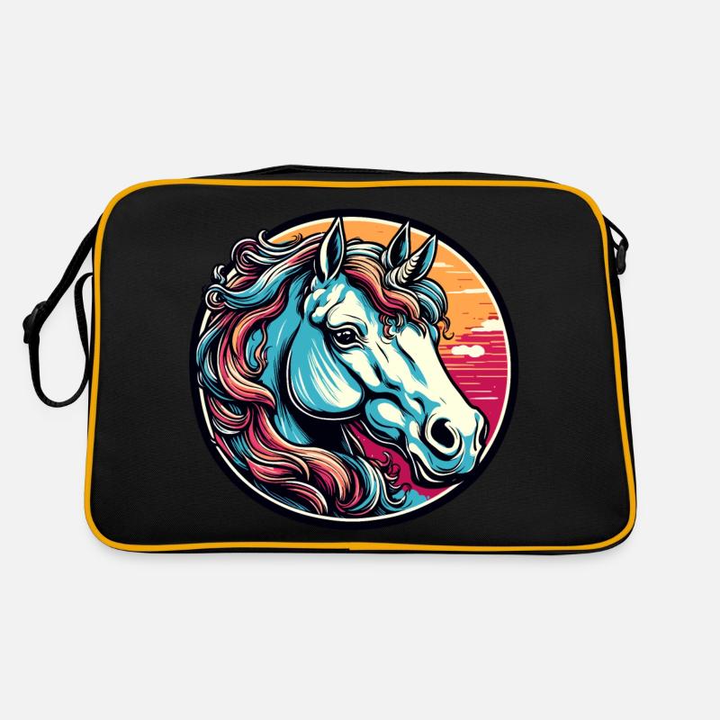Unicorn / Mythical Creatures / Fairy Tale / Magic / Glitter Retro Bag