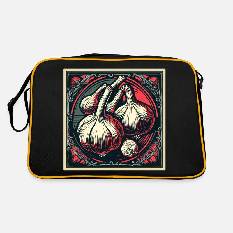 Alimentation / Légumes / Marché / Vitamines / Design Sac Retro