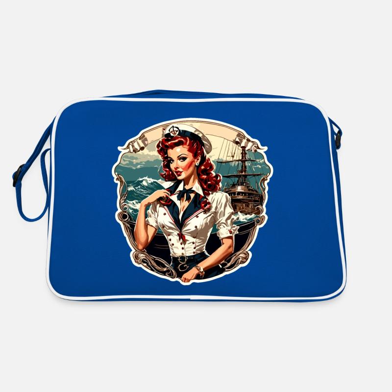 Matrosin / Pinup / Schiff / Boot / Anker / Lady Retro Tasche