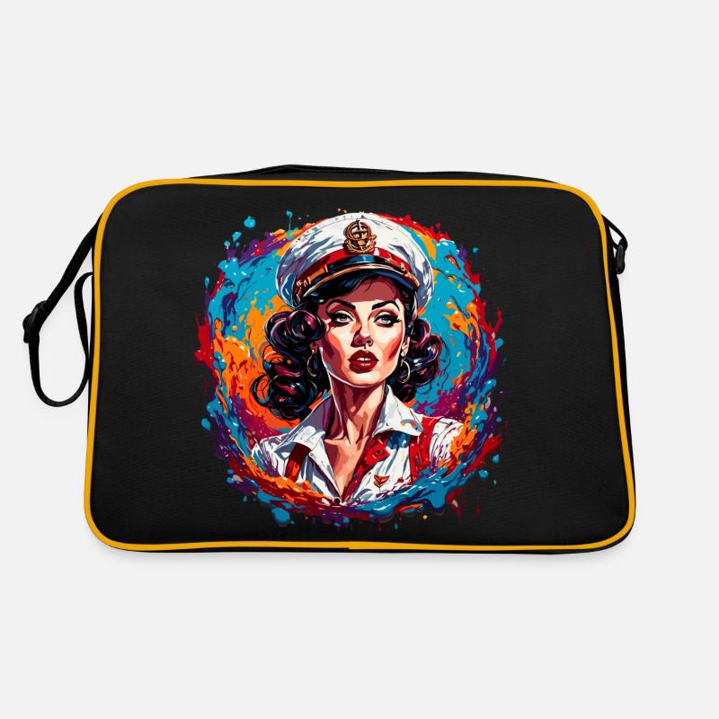 Matrosin / Pinup / Schiff / Boot / Anker / Lady Retro Tasche