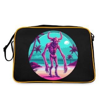 Wendigo / Evil Spirit / Possessive / Horror - Retro Bag - black/gold - Back