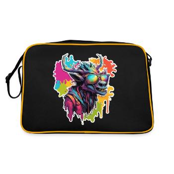 Wendigo / Evil Spirit / Possessive / Horror - Retro Bag - black/gold - Back
