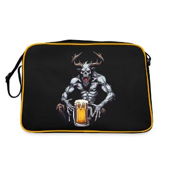 Wendigo / Evil Spirit / Possessive / Horror - Retro Bag - black/gold - Back