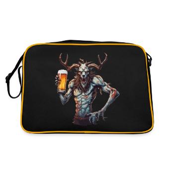 Wendigo / Evil Spirit / Possessive / Horror - Retro Bag - black/gold - Back