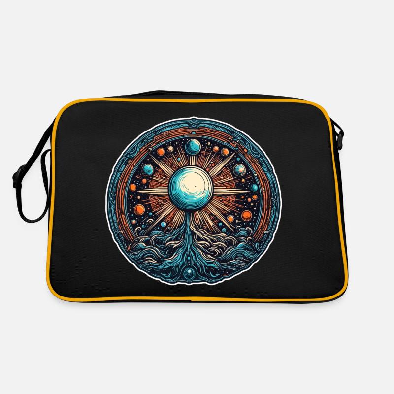 Système solaire / Planètes / Univers / Espace / Terre Sac Retro
