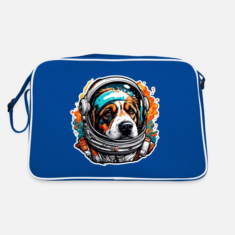 Astronaute / Espace / Animal / Chien / Vaisseau spatial Sac Retro