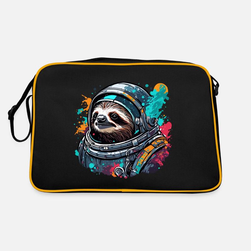 Astronaut / Space / Animal / Sloth / Spaceship Retro Bag