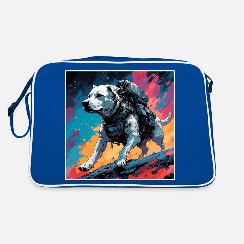 Astronaut / Space / Spaceship / Dog Retro Bag