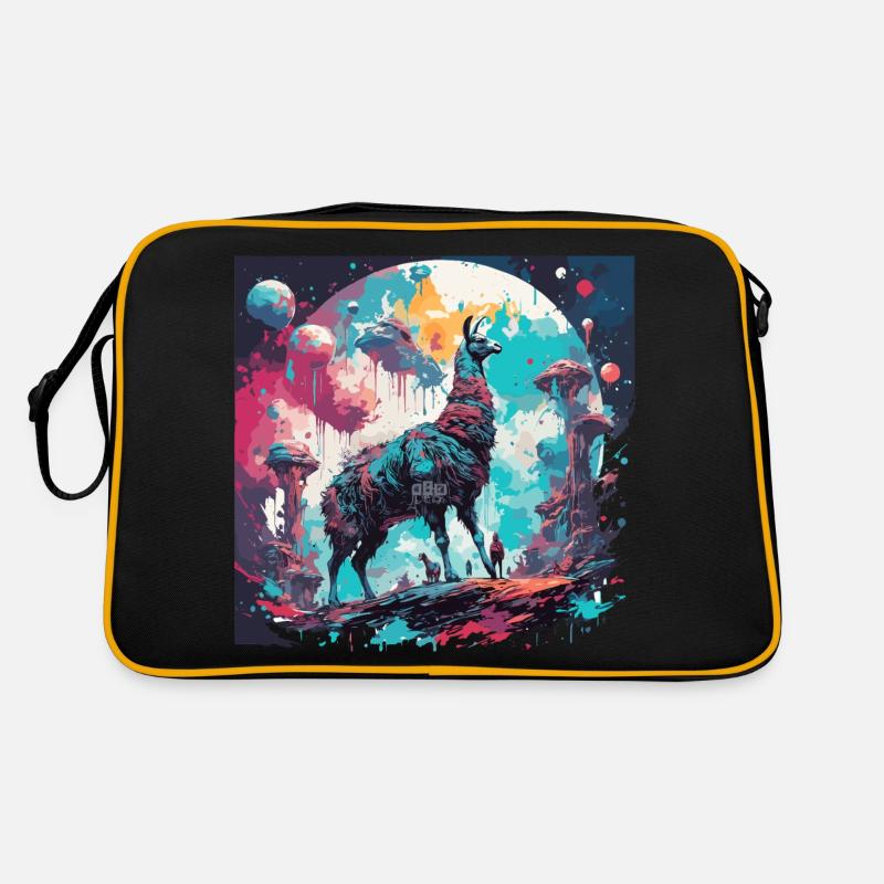 Astronaute / Espace / Espace / Vaisseau spatial / Lama Sac Retro