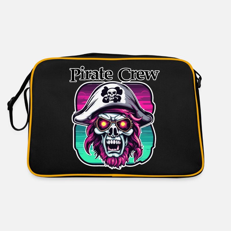 Pirate / Ahoy / Ancre / Capitaine / Crâne / Rhum Sac Retro