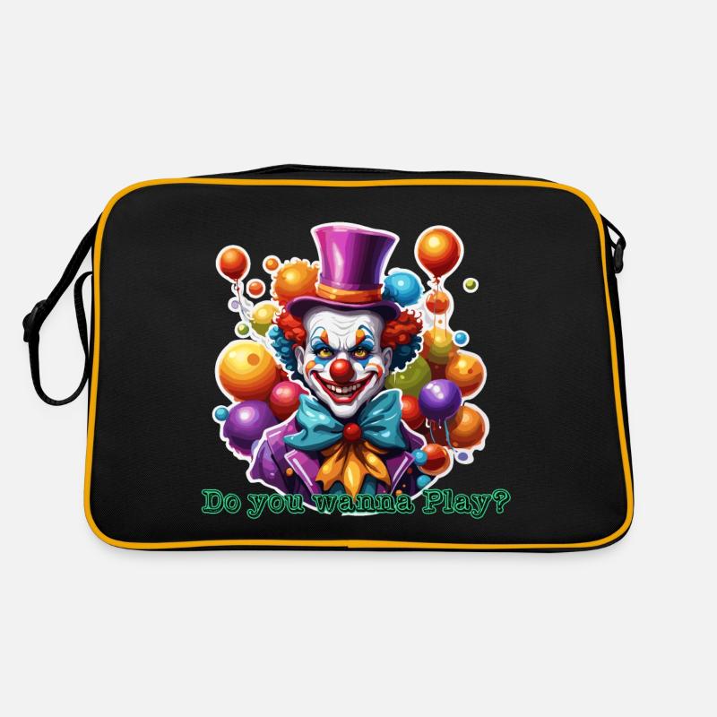 Clown / Circus / Carnival / Carnival / Playful Retro Bag