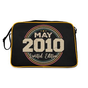 May 2010 Vintage Born In May 2010 Anniversary - Retro Bag - black/gold - Back