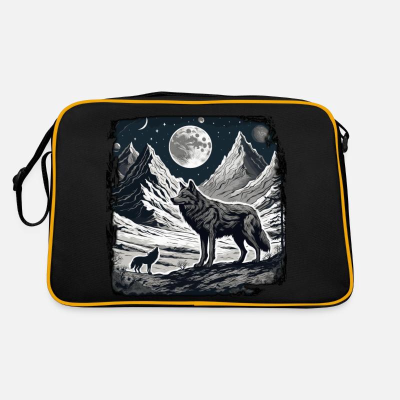 Wolf / Pack / Forest / Wild / Wildlife / Howl Retro Bag